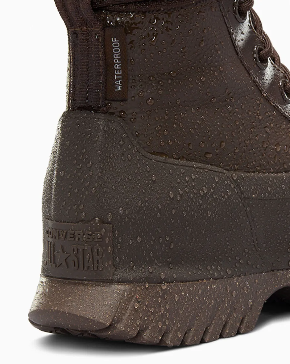 Converse Modelli Con Platform|Stivaletti<Chuck Taylor All Star Lugged 2.0 XHi Waterproof Leather Platform Caffè fresco/Caffè fresco/Nero