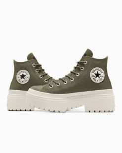 Converse Modelli Alti|Modelli Con Platform<Chuck Taylor All Star Lugged Heel Platform Waterproof Utility/Egret/Nero