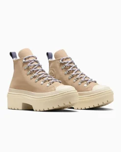 Converse Modelli Alti|Modelli Con Platform<Chuck Taylor All Star Lugged Heel Waterproof Platform Grigio caldo/Miso Glaze