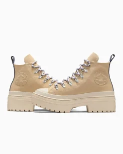 Converse Modelli Alti|Modelli Con Platform<Chuck Taylor All Star Lugged Heel Waterproof Platform Grigio caldo/Miso Glaze