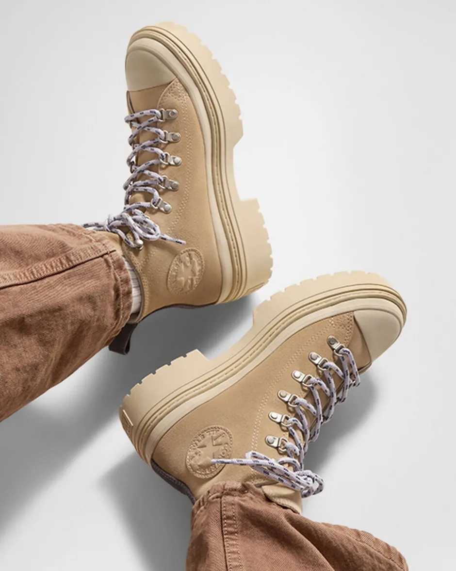 Converse Modelli Alti|Modelli Con Platform<Chuck Taylor All Star Lugged Heel Waterproof Platform Grigio caldo/Miso Glaze