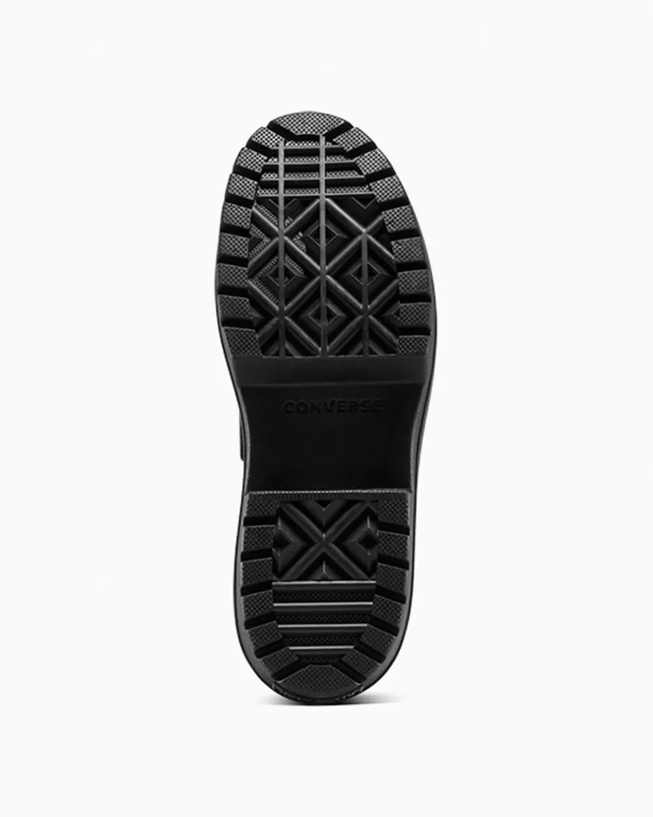 Converse Modelli Bassi|Modelli Con Platform<Chuck Taylor All Star Lugged Heel Loafer Platform Leather Nero/Nero/Nero