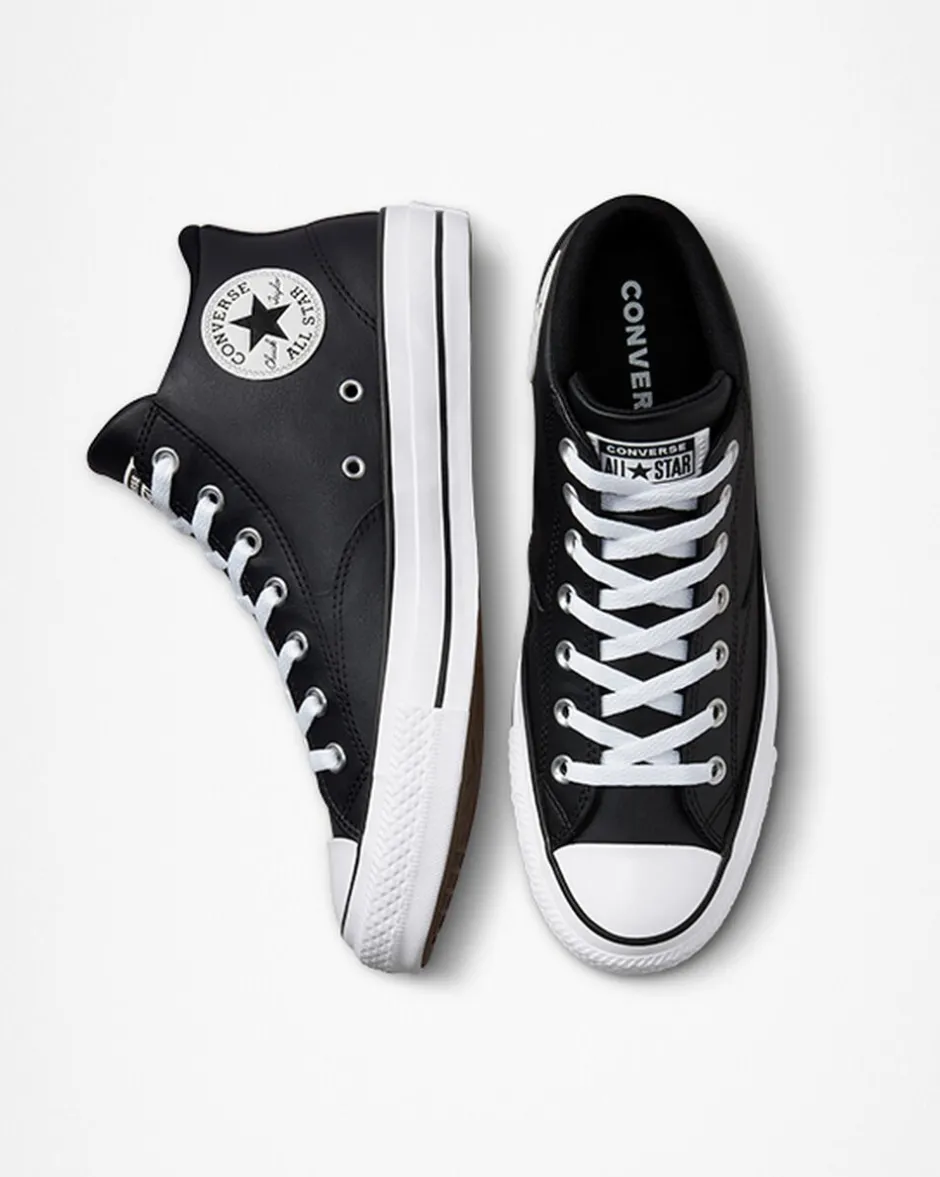 Converse Chuck Taylor All Star|Chuck Taylor All Star<Chuck Taylor All Star Malden Street Faux Leather Nero/Bianco/Nero