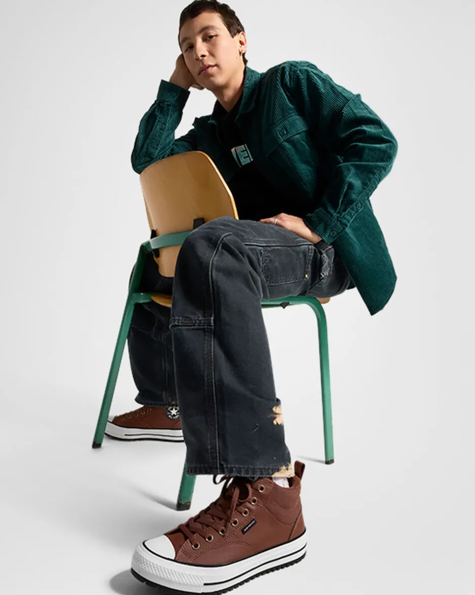 Converse Modelli Alti|Stivaletti<Chuck Taylor All Star Malden Street Boot Orso bruno/Fungo marrone chiaro/Bianco