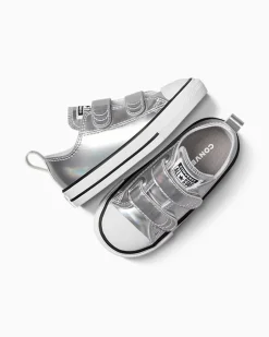 Converse Neonati E Bimbi Piccoli (Età 0-4 Anni)|Facile Da Indossare E Togliere<Chuck Taylor All Star Metallic Argento/Bianco/Argento
