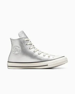 Converse Modelli Alti|Modelli Bassi<Chuck Taylor All Star Metallic Leather party pink
