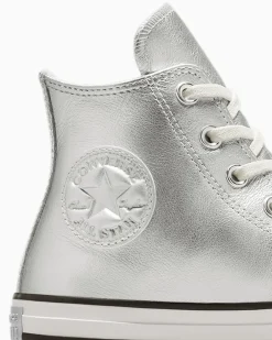 Converse Modelli Alti|Modelli Bassi<Chuck Taylor All Star Metallic Leather party pink