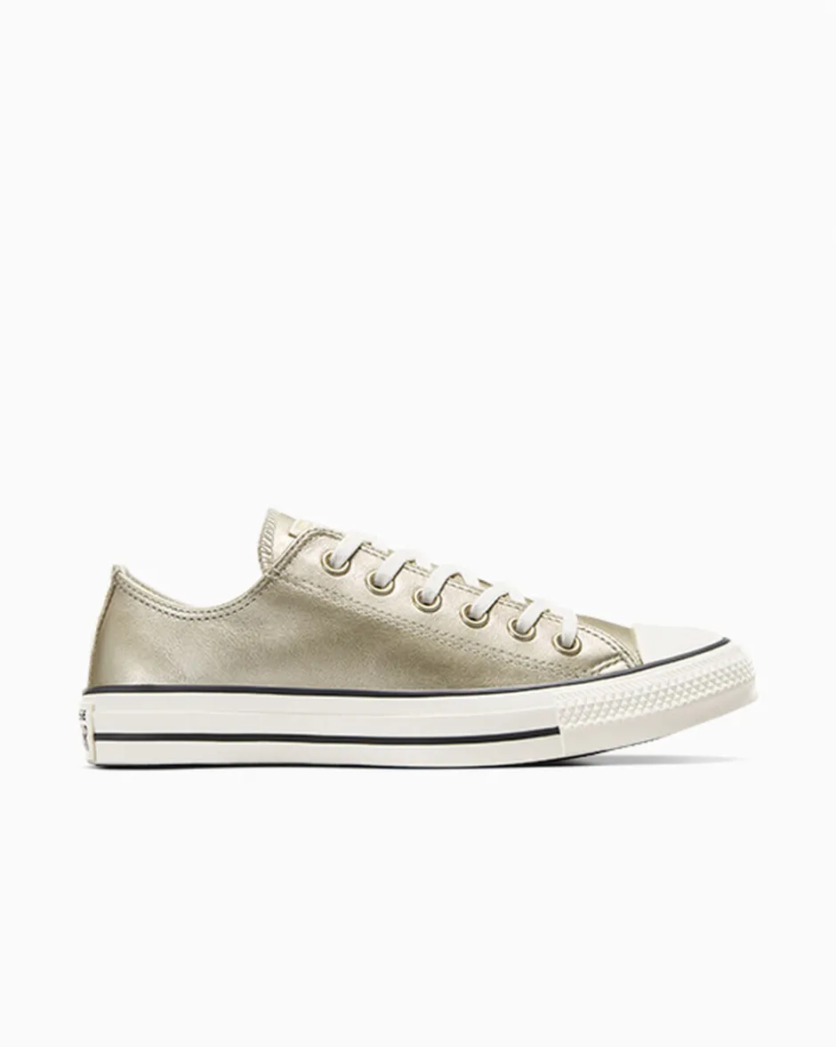 Converse Modelli Bassi<Chuck Taylor All Star Metallic Oro chiaro metallizzato/Egret
