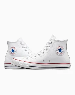 Converse Modelli Alti|Chuck Taylor All Star<Chuck Taylor All Star Mono Leather Bianco
