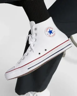 Converse Modelli Alti|Chuck Taylor All Star<Chuck Taylor All Star Mono Leather Bianco