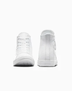 Converse Modelli Alti|Chuck Taylor All Star<Chuck Taylor All Star Mono Leather Bianco monocromo