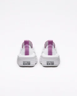 Converse Ragazzi (Età 8-12 Anni)|Ragazza<Chuck Taylor All Star Move Platform Canvas Bianco/Pixel Purple/Bianco