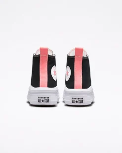 Converse Bambini (Età 4-8 Anni)|Ragazzi (Età 8-12 Anni)<Chuck Taylor All Star Move Platform Nero/Sale rosa/Bianco