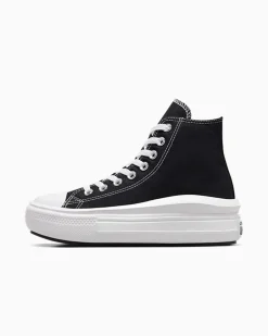 Converse Modelli Alti|Modelli Con Platform<Chuck Taylor All Star Move Nero/Avorio naturale/Bianco