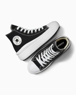 Converse Modelli Alti|Modelli Con Platform<Chuck Taylor All Star Move Nero/Avorio naturale/Bianco