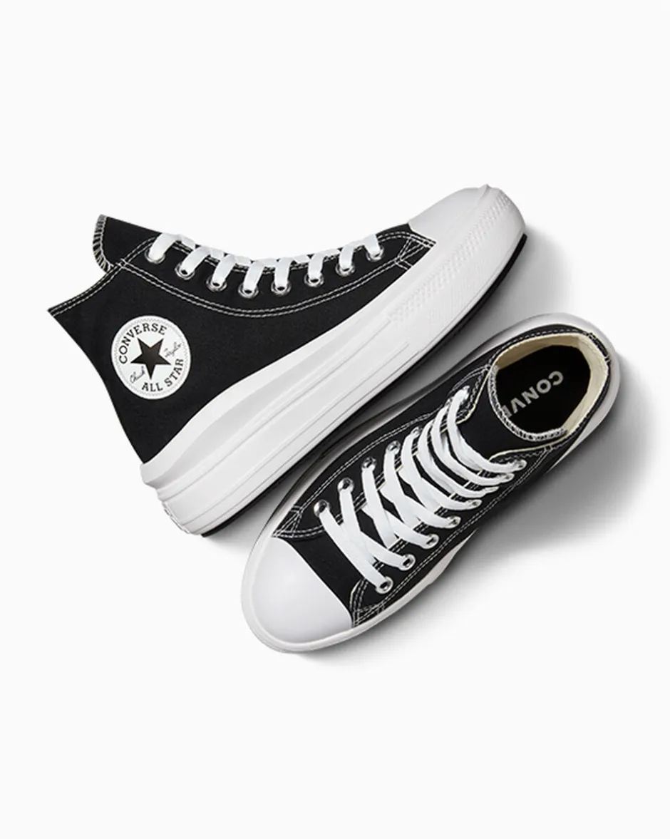 Converse Modelli Alti|Modelli Con Platform<Chuck Taylor All Star Move Nero/Avorio naturale/Bianco