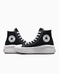 Converse Modelli Alti|Modelli Con Platform<Chuck Taylor All Star Move Nero/Avorio naturale/Bianco