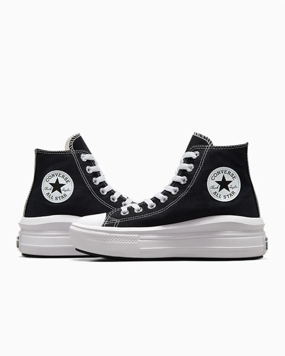 Converse Modelli Alti|Modelli Con Platform<Chuck Taylor All Star Move Nero/Avorio naturale/Bianco