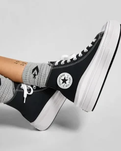 Converse Modelli Alti|Modelli Con Platform<Chuck Taylor All Star Move Nero/Avorio naturale/Bianco