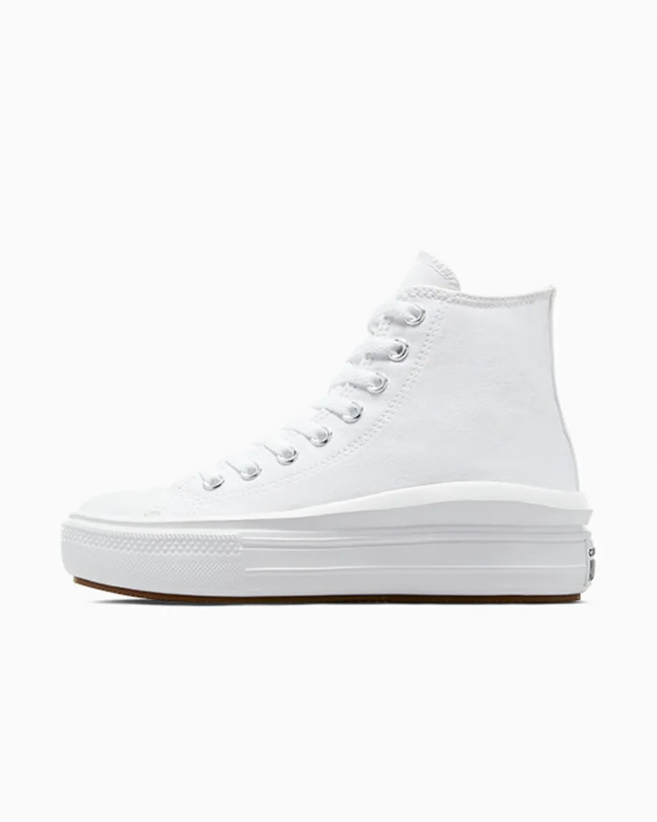 Converse Modelli Alti|Modelli Con Platform<Chuck Taylor All Star Move Bianco/Avorio naturale/Nero