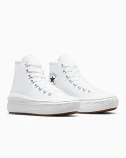Converse Modelli Alti|Modelli Con Platform<Chuck Taylor All Star Move Bianco/Avorio naturale/Nero