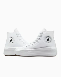 Converse Modelli Alti|Modelli Con Platform<Chuck Taylor All Star Move Bianco/Avorio naturale/Nero