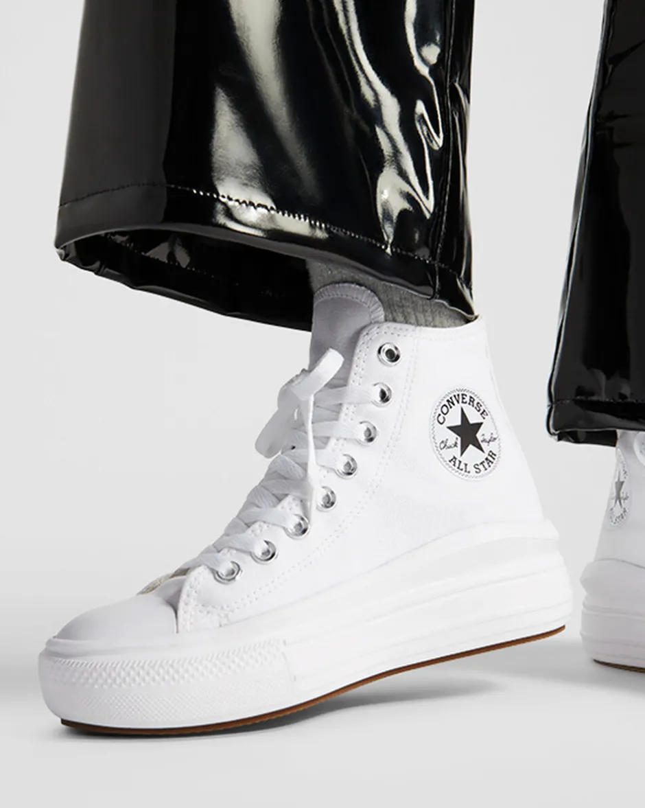 Converse Modelli Alti|Modelli Con Platform<Chuck Taylor All Star Move Bianco/Avorio naturale/Nero