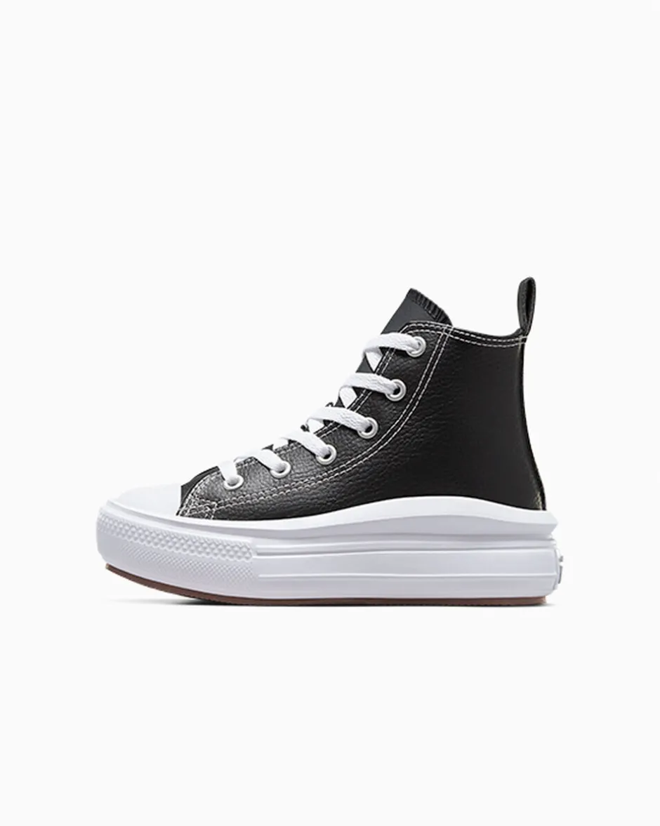 Converse Ragazza|Guida Alle Misure Per Bambini<Chuck Taylor All Star Move Platform Leather Black/Black/White