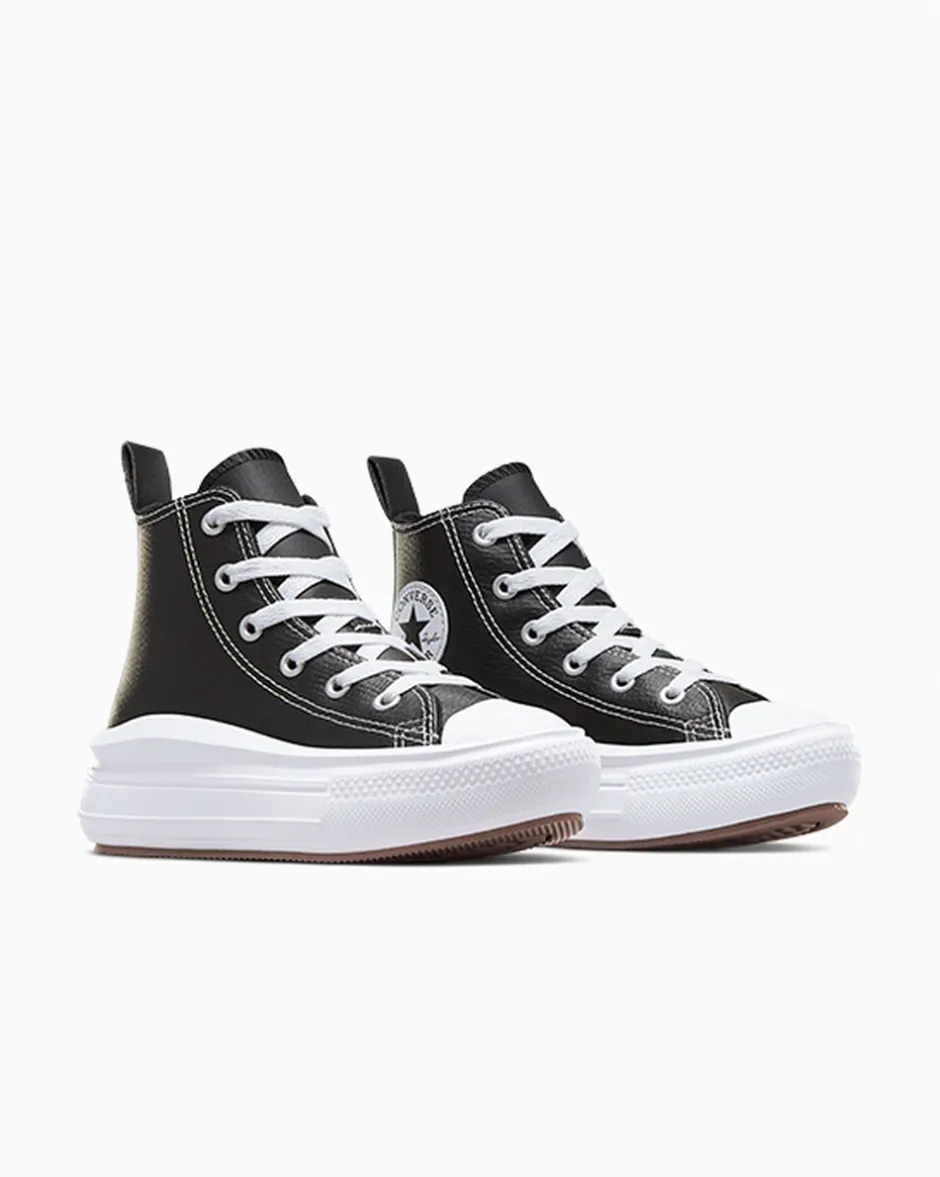 Converse Ragazza|Guida Alle Misure Per Bambini<Chuck Taylor All Star Move Platform Leather Black/Black/White