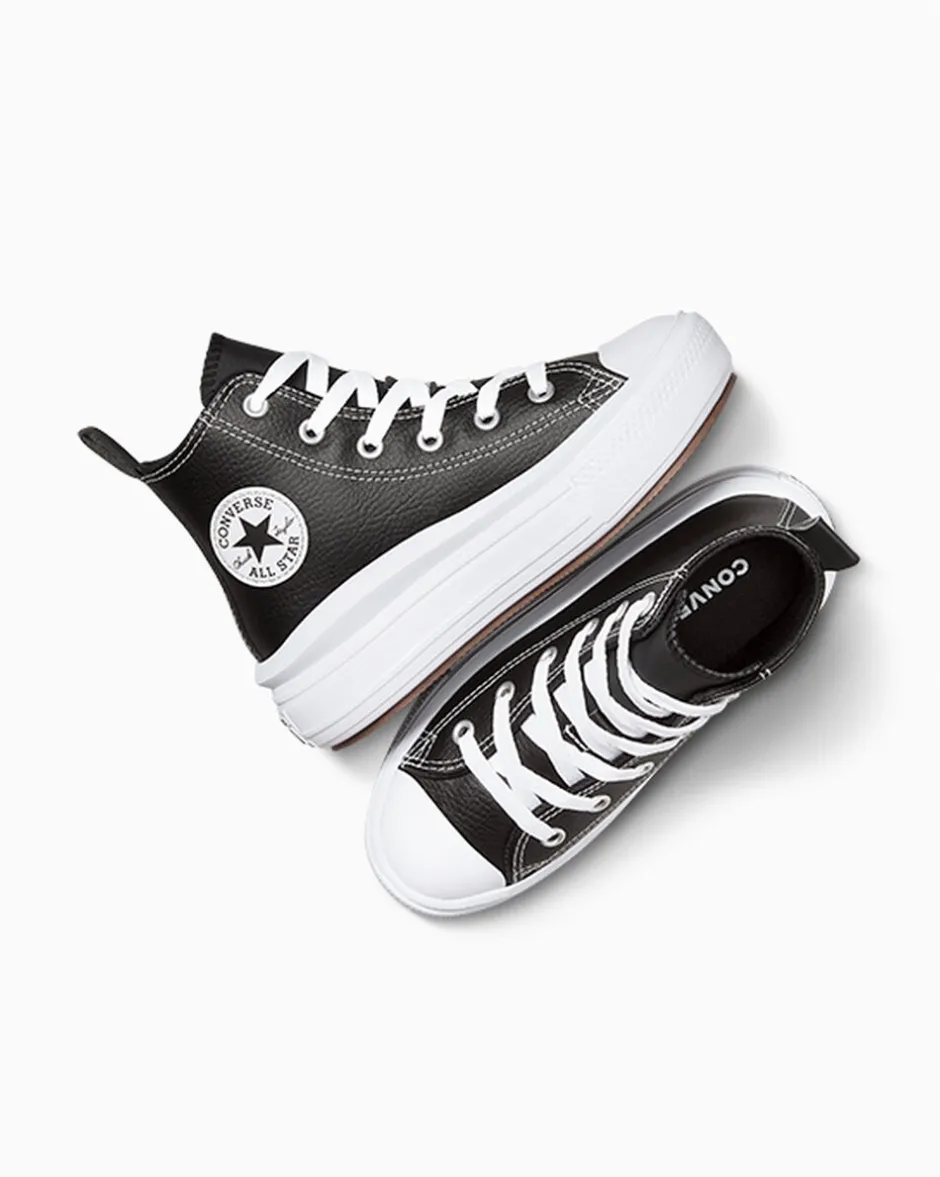 Converse Ragazza|Guida Alle Misure Per Bambini<Chuck Taylor All Star Move Platform Leather Black/Black/White