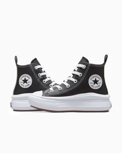 Converse Ragazza|Guida Alle Misure Per Bambini<Chuck Taylor All Star Move Platform Leather Black/Black/White