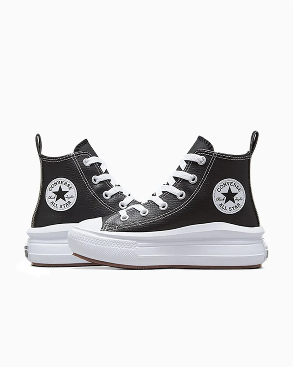 Converse Ragazza|Guida Alle Misure Per Bambini<Chuck Taylor All Star Move Platform Leather Black/Black/White