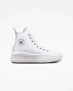 Converse Ragazzi (Età 8-12 Anni)|Ragazza<Chuck Taylor All Star Move Platform White/Pixel Purple/White