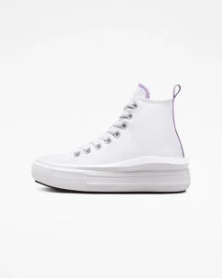 Converse Ragazzi (Età 8-12 Anni)|Ragazza<Chuck Taylor All Star Move Platform White/Pixel Purple/White
