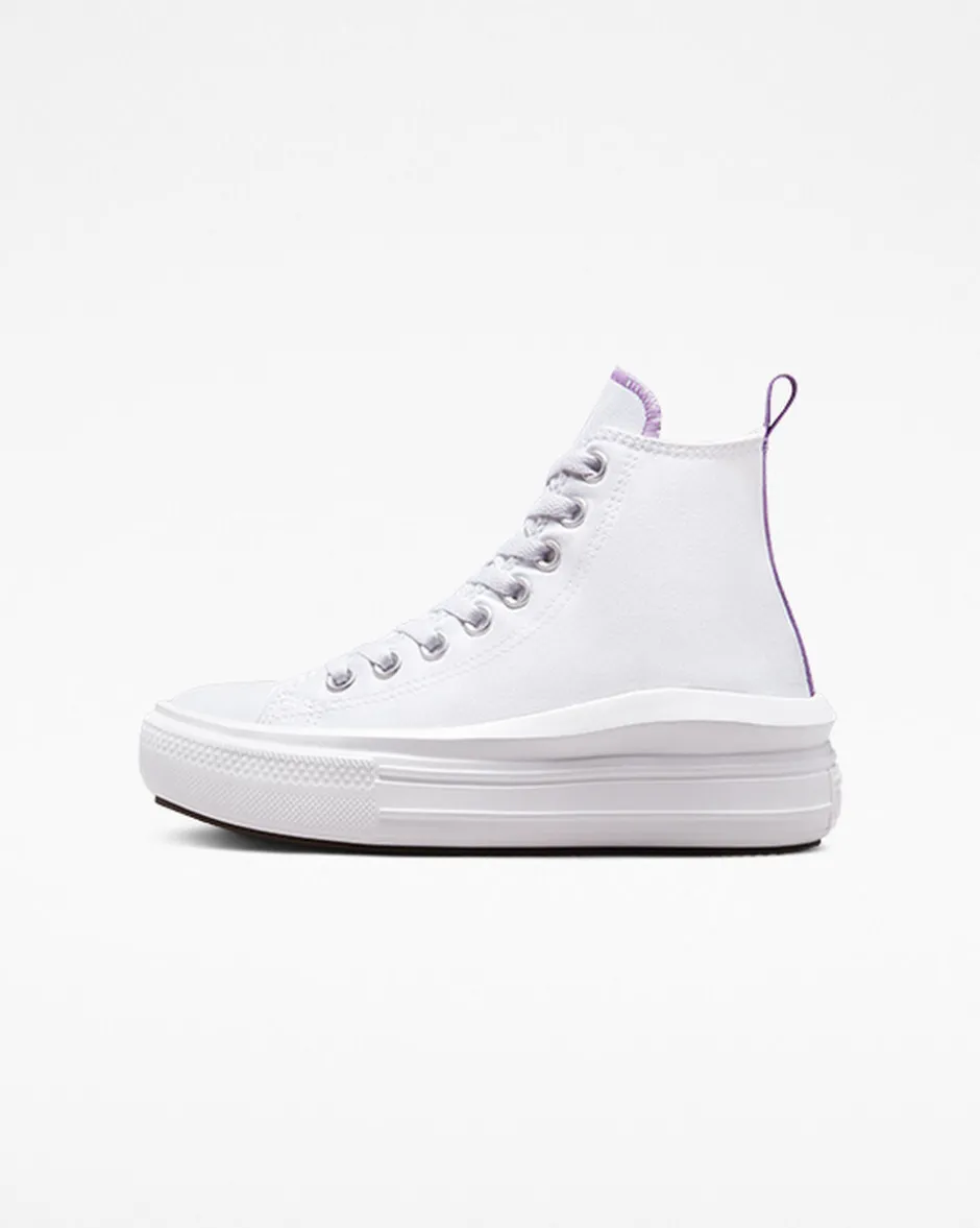 Converse Ragazzi (Età 8-12 Anni)|Ragazza<Chuck Taylor All Star Move Platform White/Pixel Purple/White