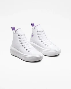Converse Ragazzi (Età 8-12 Anni)|Ragazza<Chuck Taylor All Star Move Platform White/Pixel Purple/White