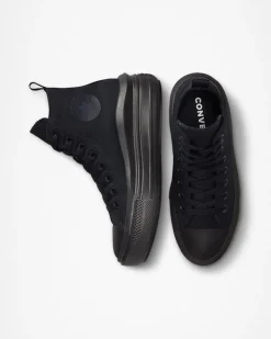 Converse Ragazza|Bambini (Età 4-8 Anni)<Chuck Taylor All Star Move Platform Nero/Nero/Dk Smoke Grey