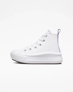 Converse Ragazzi (Età 8-12 Anni)|Ragazza<Chuck Taylor All Star Move Platform Bianco/Pixel Purple/Bianco