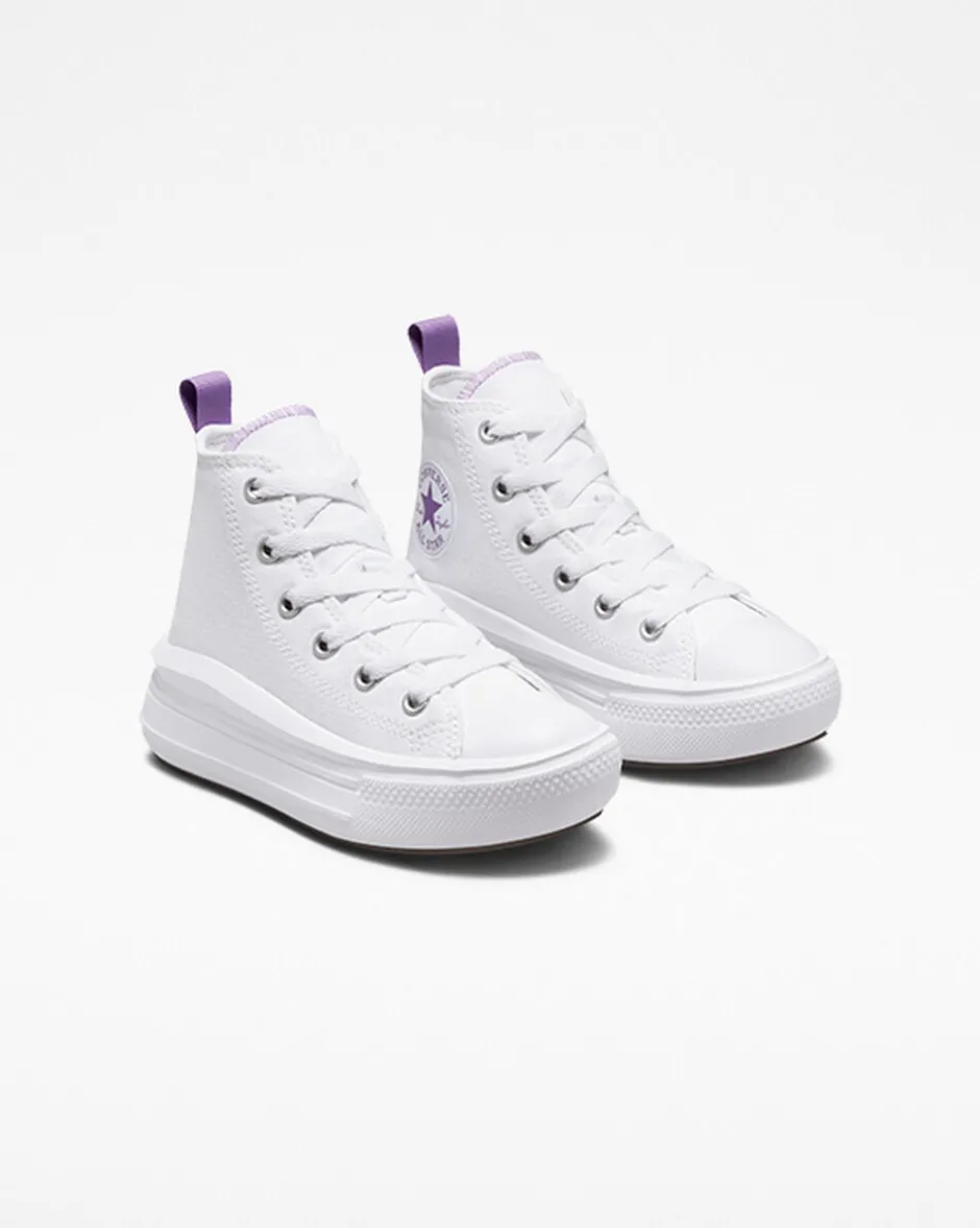 Converse Ragazzi (Età 8-12 Anni)|Ragazza<Chuck Taylor All Star Move Platform Bianco/Pixel Purple/Bianco
