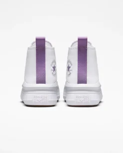 Converse Ragazzi (Età 8-12 Anni)|Ragazza<Chuck Taylor All Star Move Platform Bianco/Pixel Purple/Bianco