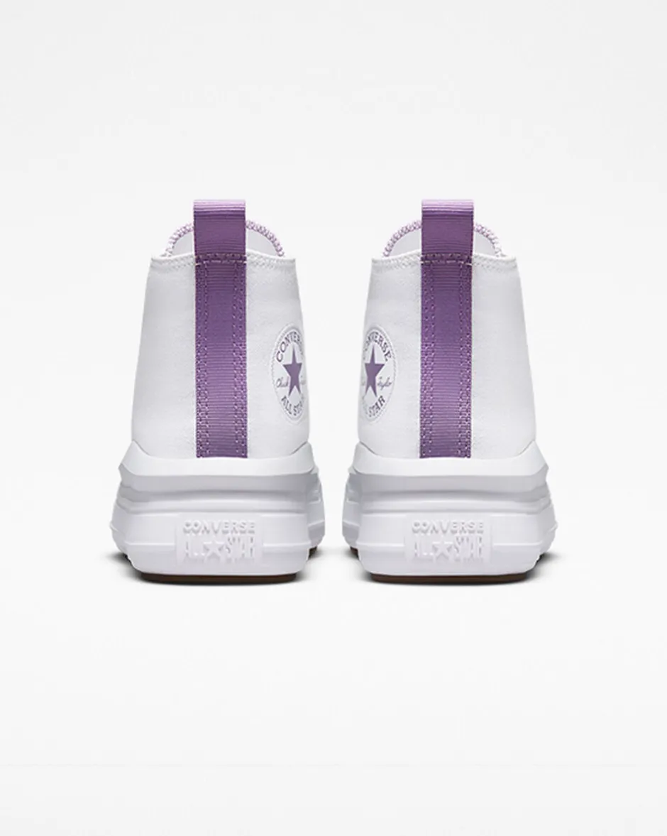Converse Ragazzi (Età 8-12 Anni)|Ragazza<Chuck Taylor All Star Move Platform Bianco/Pixel Purple/Bianco