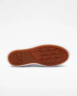 Converse Modelli Alti<Chuck Taylor All Star Move Platform Foundational Leather Bianco/Nero/Bianco