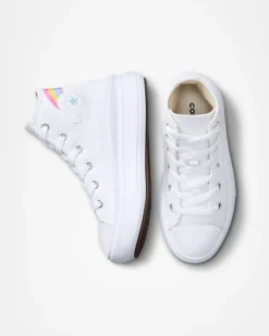Converse Ragazzi (Età 8-12 Anni)|Guida Alle Misure Per Bambini<Chuck Taylor All Star Move Platform Rainbow Cloud Bianco/Jp Blue/Rosa