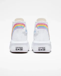 Converse Ragazzi (Età 8-12 Anni)|Guida Alle Misure Per Bambini<Chuck Taylor All Star Move Platform Rainbow Cloud Bianco/Jp Blue/Rosa