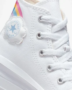 Converse Ragazzi (Età 8-12 Anni)|Guida Alle Misure Per Bambini<Chuck Taylor All Star Move Platform Rainbow Cloud Bianco/Jp Blue/Rosa