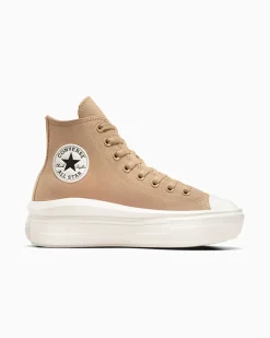 Converse Modelli Alti|Modelli Con Platform<Chuck Taylor All Star Move Platform Colorful Suede Rum al caffè/Egret/Nero