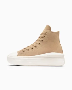 Converse Modelli Alti|Modelli Con Platform<Chuck Taylor All Star Move Platform Colorful Suede Rum al caffè/Egret/Nero