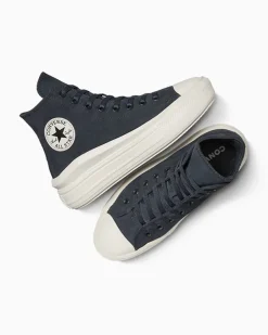 Converse Modelli Alti|Modelli Con Platform<Chuck Taylor All Star Move Platform Colorful Suede Foreste oscure/Egret/Nero
