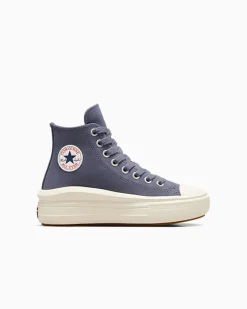 Converse Ragazzi (Età 8-12 Anni)|Ragazza<Chuck Taylor All Star Move Platform Suede Lavanda cenere/Egret