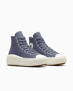 Converse Ragazzi (Età 8-12 Anni)|Ragazza<Chuck Taylor All Star Move Platform Suede Lavanda cenere/Egret